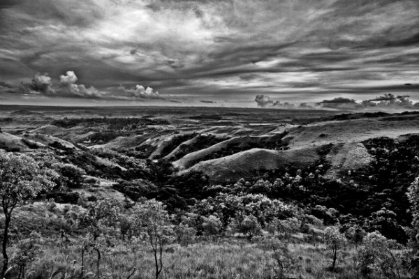 A view of the vast savanas of Sumba