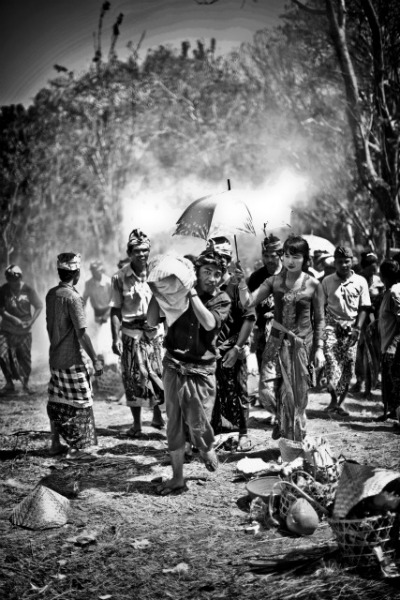 Karang Asam, Bali. A mass cremation