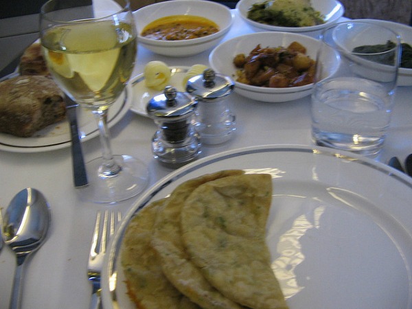 british airways first class food