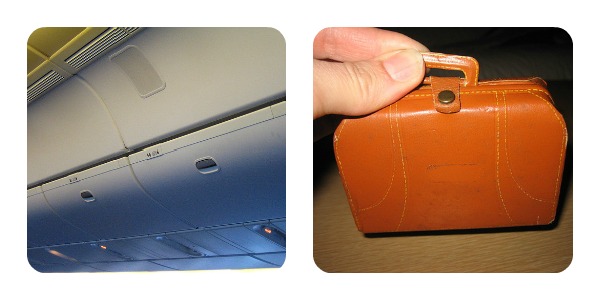 overhead bins, small luggage