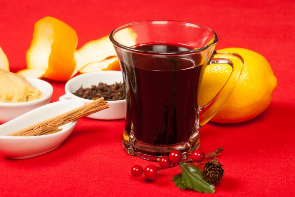 gluhwein hot christmas drink from germany