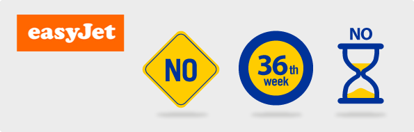 easyJet flying while pregnant rules