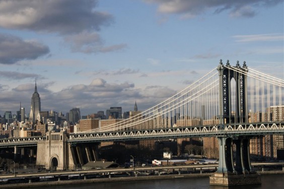 New York via the Brooklyn Bridge