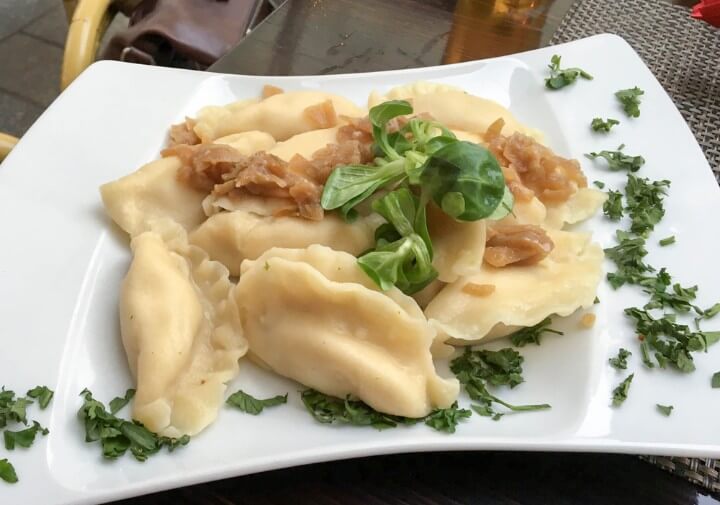 Pierogi dish at Krakow