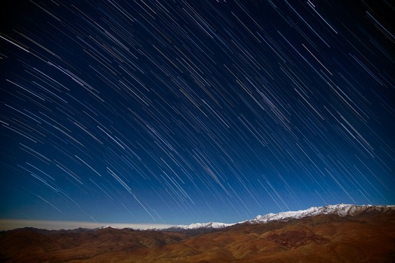 Star rain in the Atacama Desert, Chile