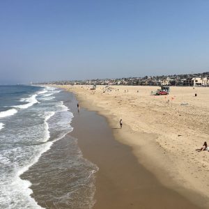 the coast of hermosa beach