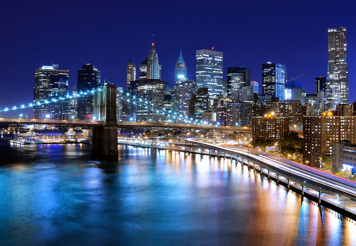 New York at night