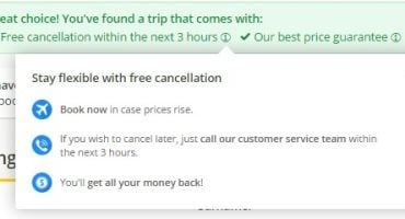 Stay flexible with eDreams free cancellation