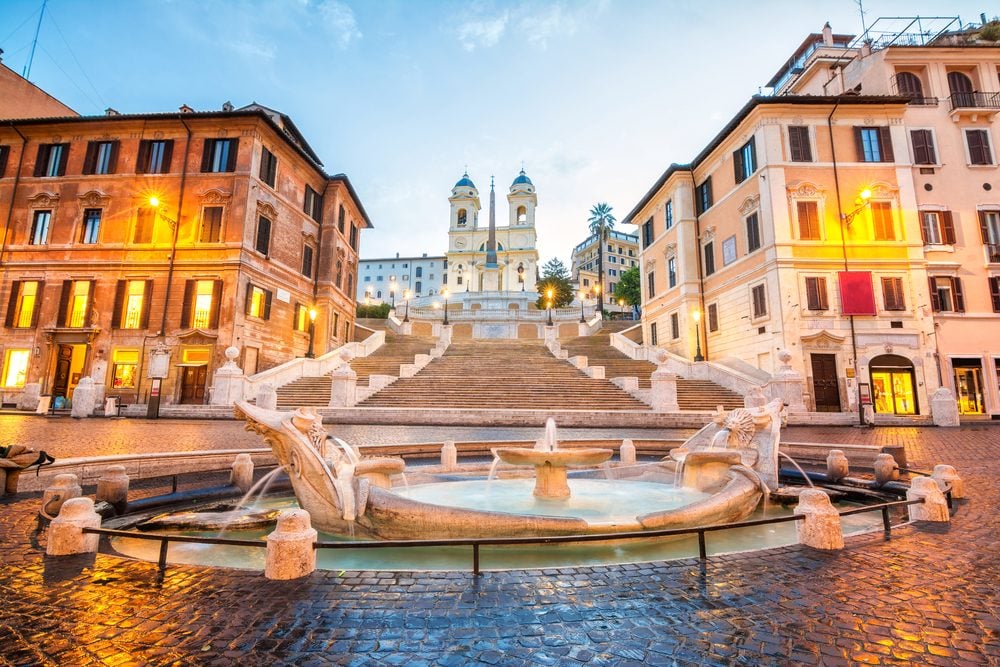 Visit Rome and see the Spanish steps