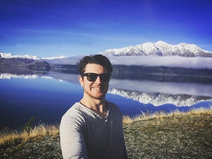 Tommy Walker at Lake Hāwea in New Zealand