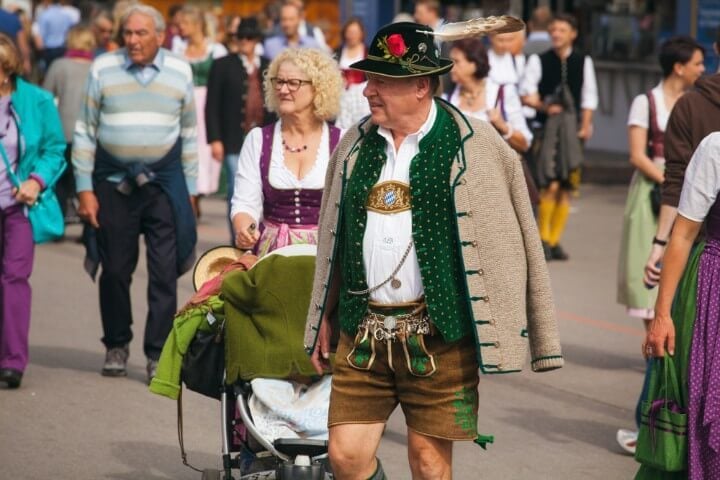 bavarian hat at oktoberfest