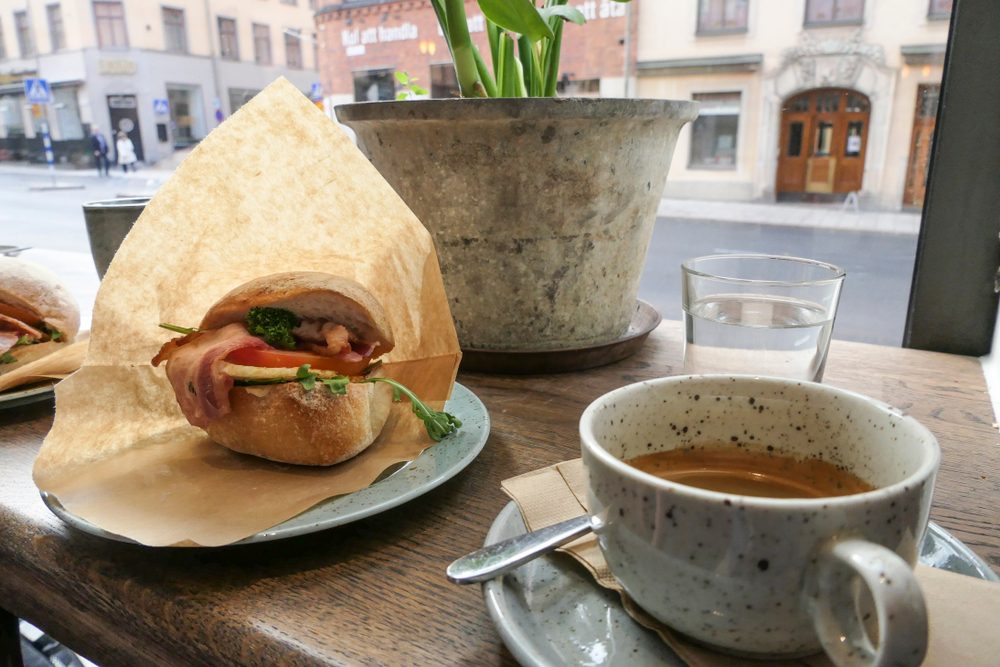 A typical fika in Stockholm