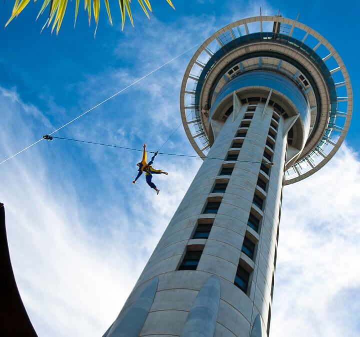 skytower in auckland - new zealand