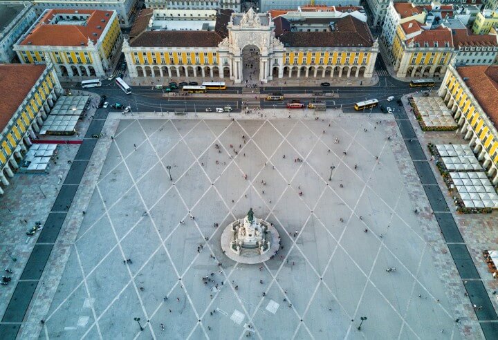 praca do comercio in lisbon - portugal