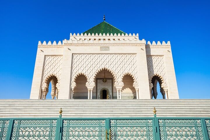 Mausoleum of Mohammed V in rabat - morocco