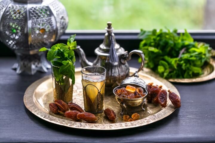 Moroccan tea with mint