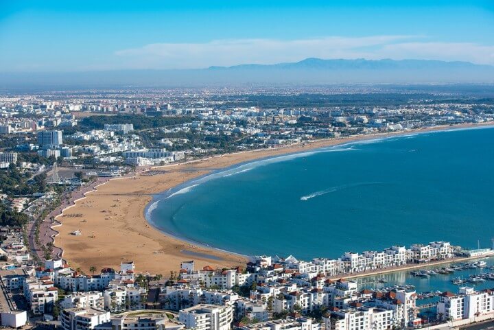 kasbah hill - Panoramic view Agadir in morocco