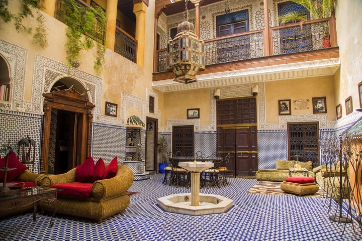 typical riad in marrakech - morocco