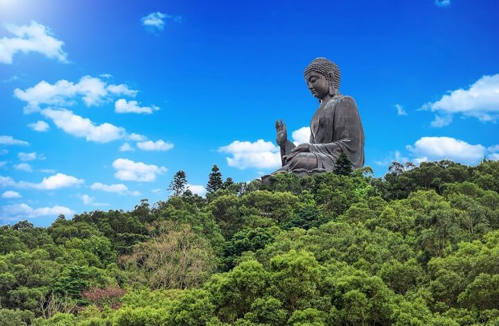 Big Buddha in Lantau Peak