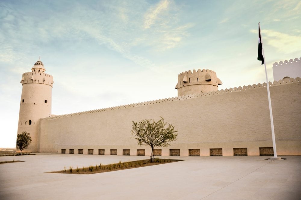 Qasr Al-Hosn, also called Old Fort or White Fort, the oldest building of Abu Dhabi