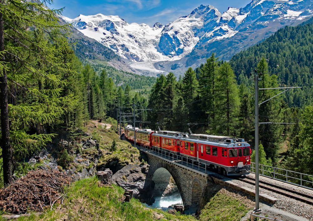 Bernina Express in Switzerland
