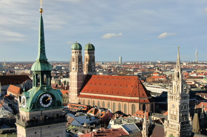 View from Old Peter church in Munich
