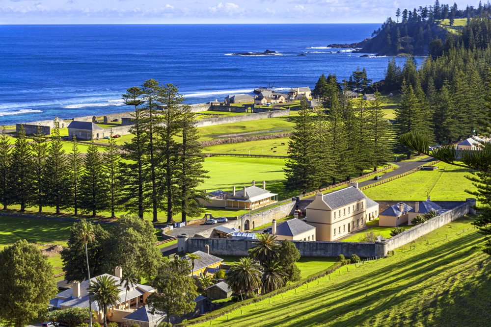 The old penitentiary on Norfolk Island