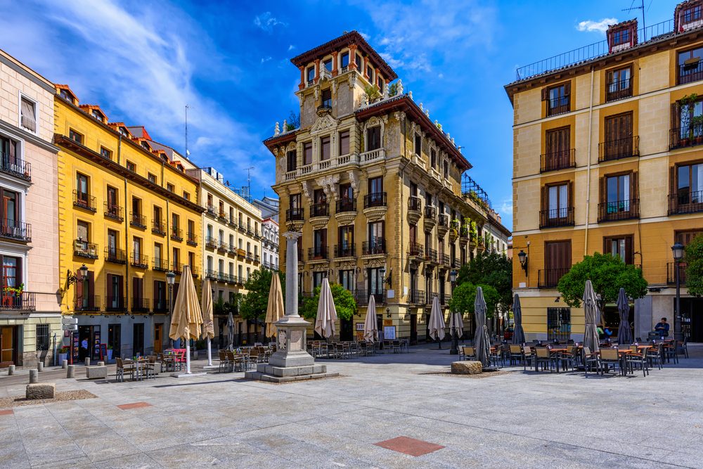 Old Square in Madrid, Spain