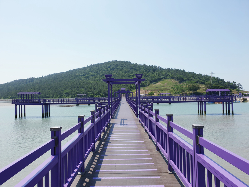 Landscape,Of,Purple,Island,In,Korea