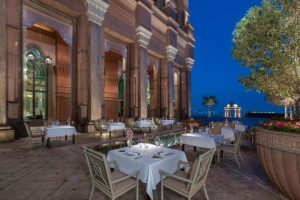 emirates palace hotel at night